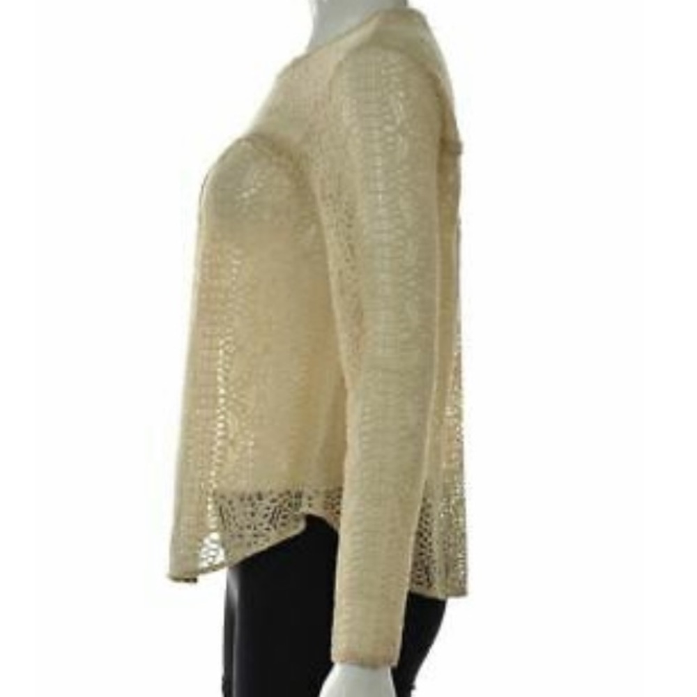 RACHAEL Rachael Roy Cream Lace Long Sleeve Blouse - Picture 4 of 13